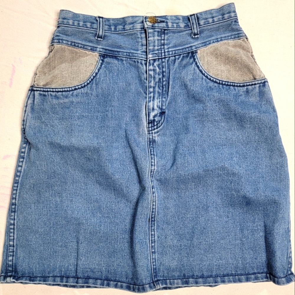 Vintage Country Players Denim Skirt